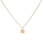 Karma Necklace Square Roseplated