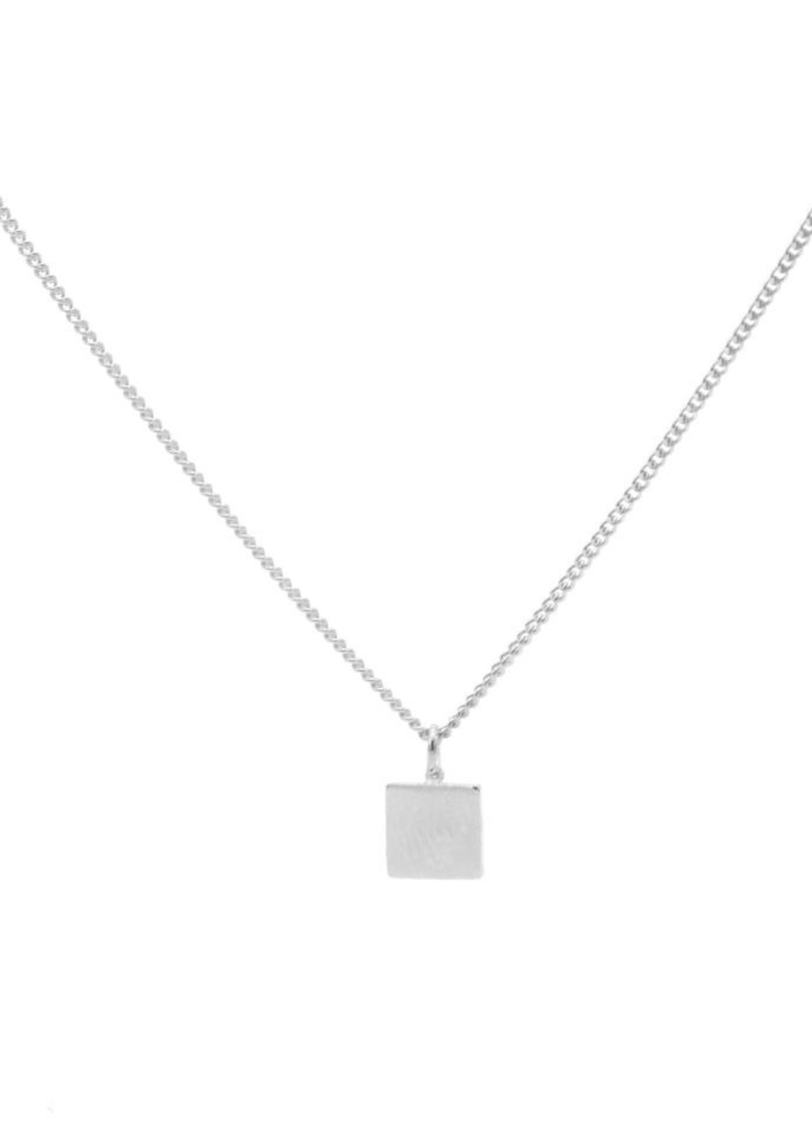 Karma Necklace Square Silver