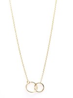 Karma Necklace Double Circle Goldplated