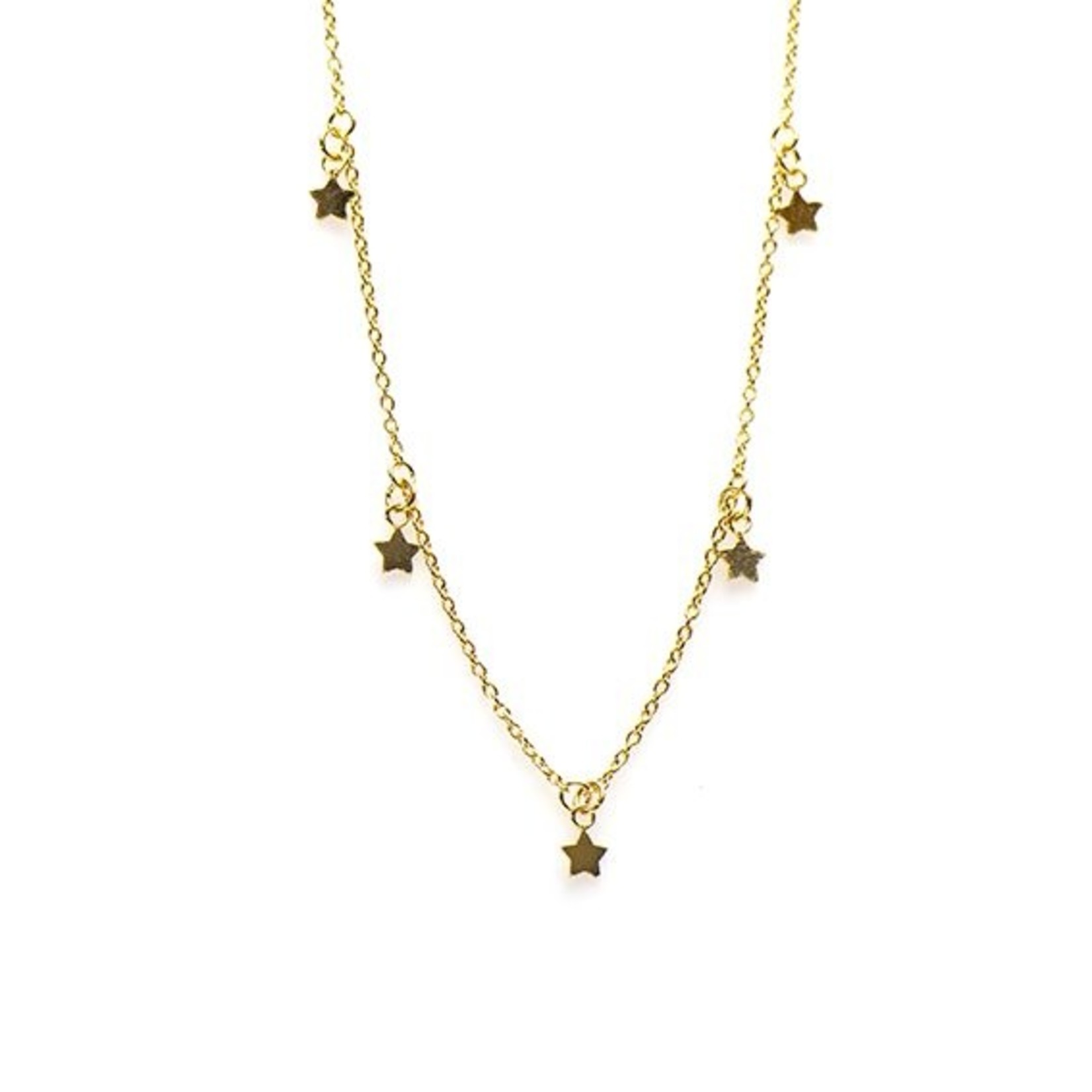 Karma Necklace 5 Stars Goldplated