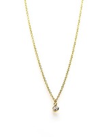 Karma Necklace Zirconia Dot Goldplated