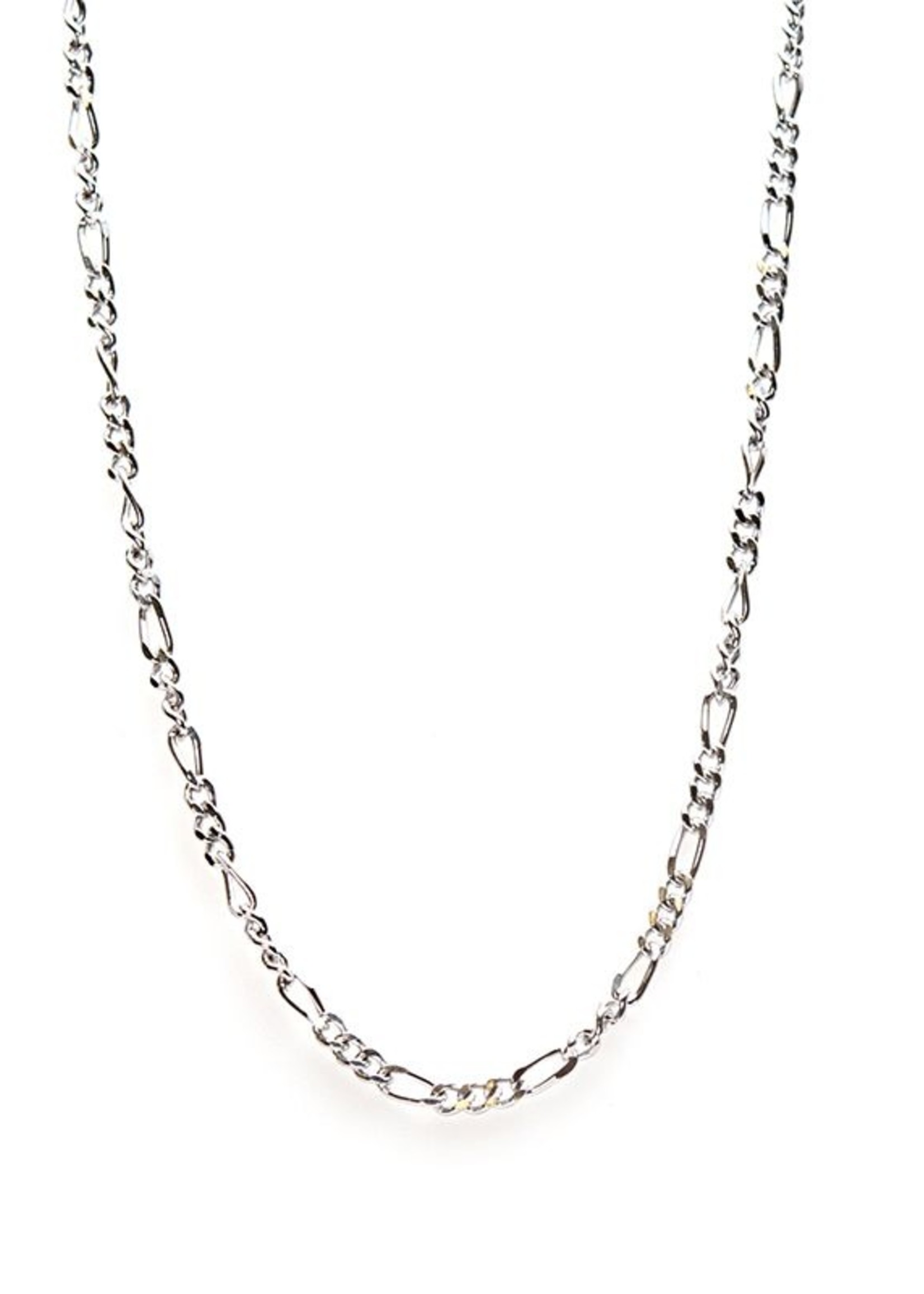 Karma Necklace Figaro Silver