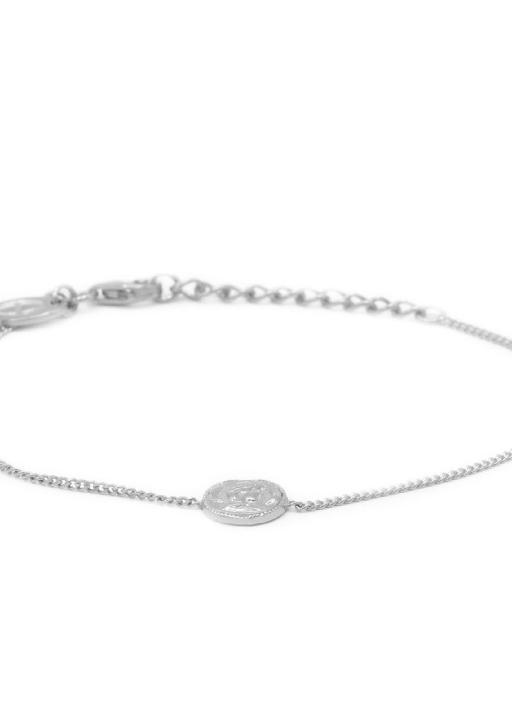 Karma Bracelet Coin Silver