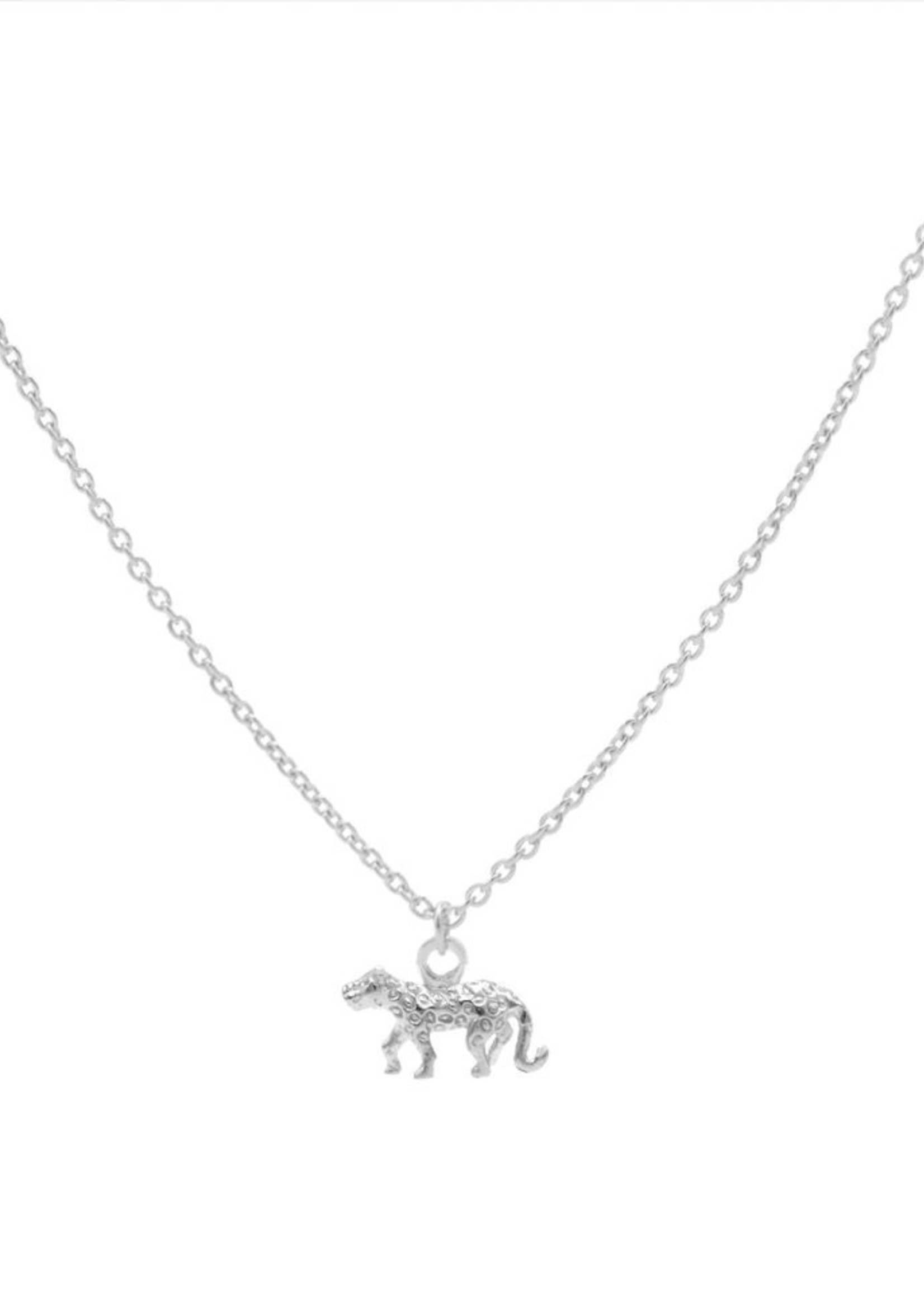 Karma Necklace Leopard 3 Silver