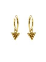 Karma Hoops Symbols 10 Dots Triangle Goldplated  Set