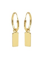 Karma Hoops Symbols Mini Rectangle Goldplated Set