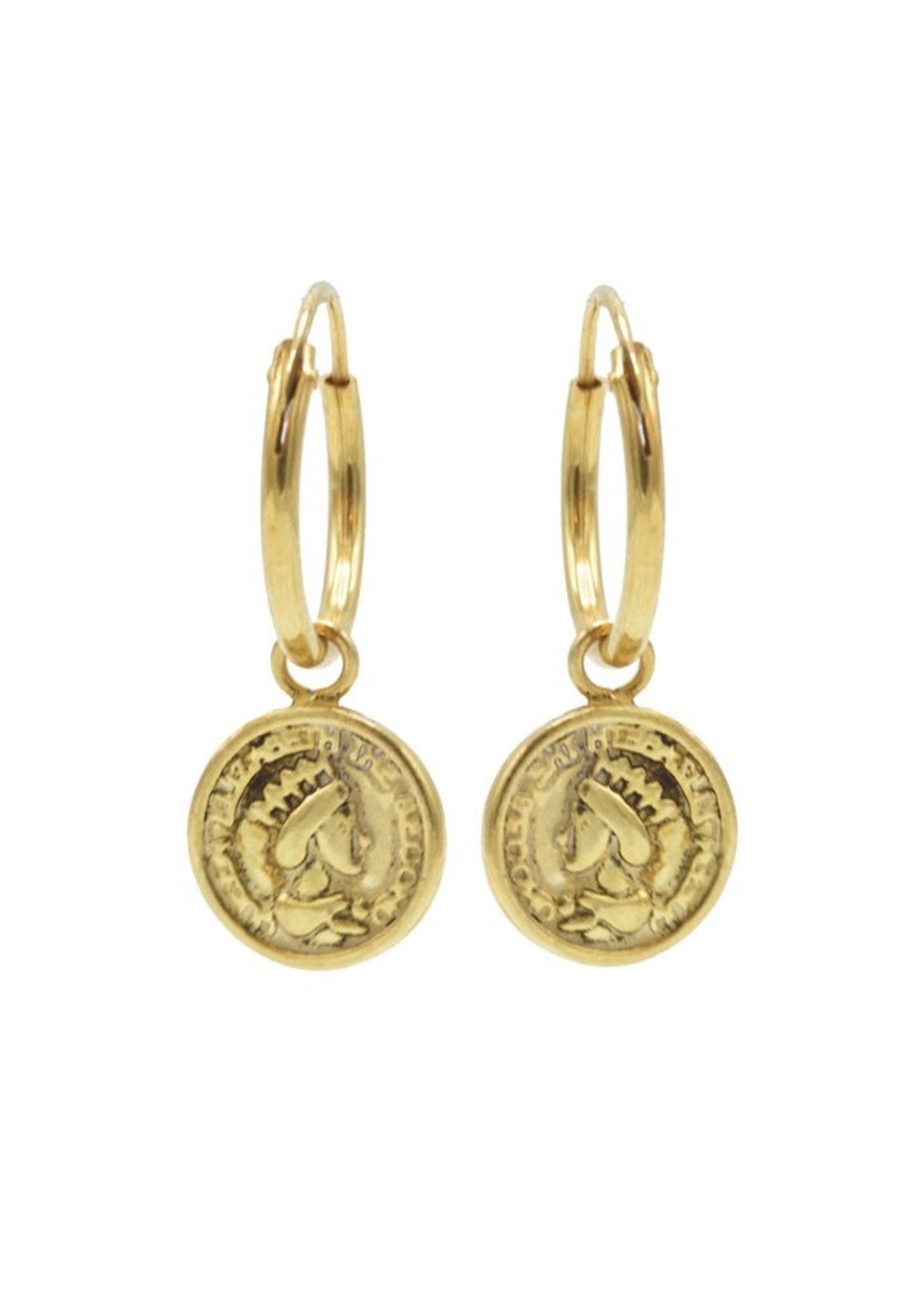 Karma Hoops Symbols Coin 2 Goldplated Set