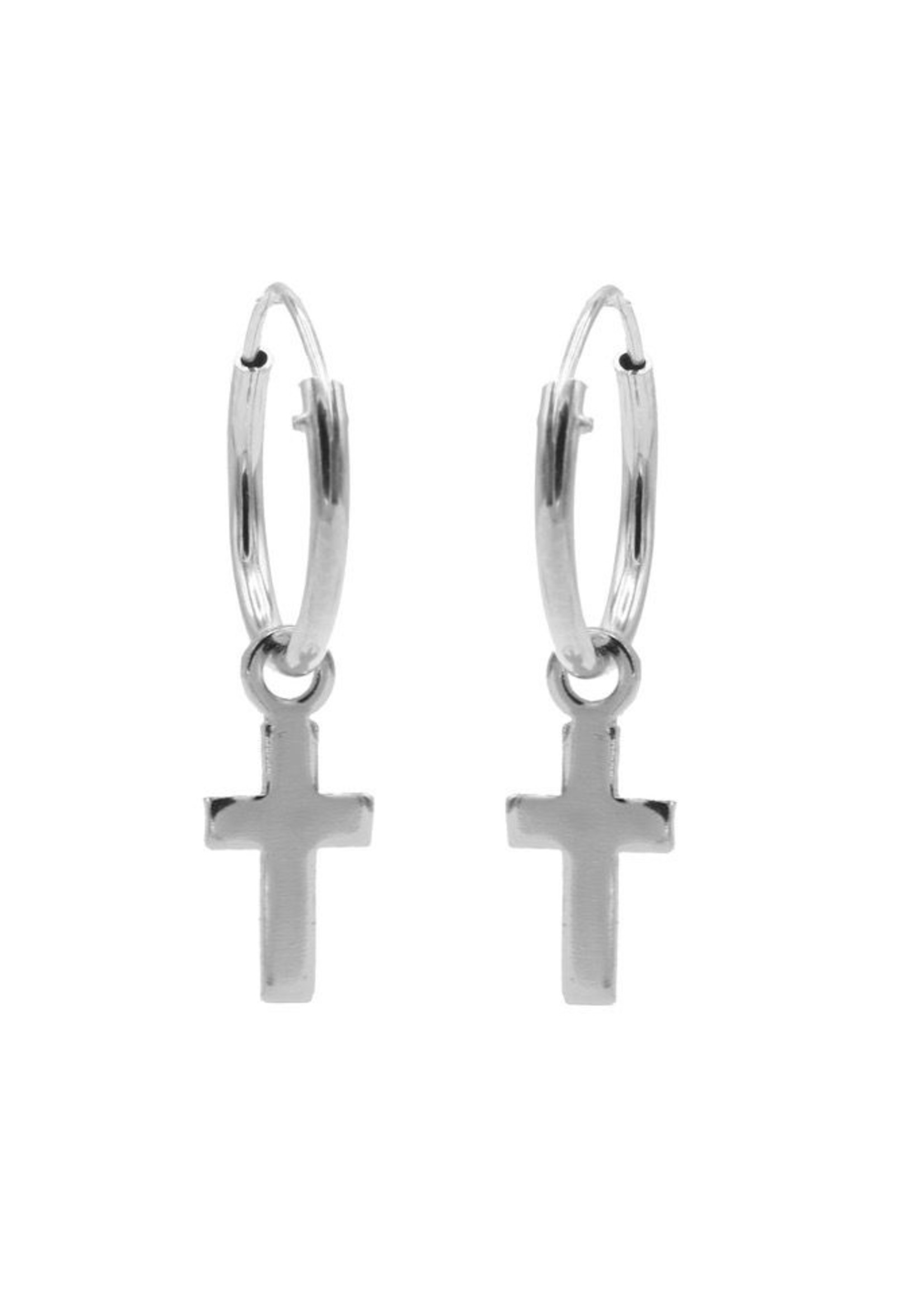 Karma Hoops Symbols Faith Silver Set
