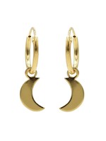 Karma Hoops Symbols Moon Goldplated Set