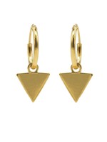 Karma Hoops Symbols Triangle Goldplated Set