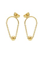 Karma Chain Hoop Dot Goldplated Set