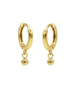 Karma Hinged Hoops Symbols Mini Ball Goldlated Set