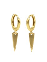 Karma Hinged Hoops Symbols Cone Goldplated Set