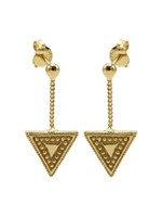 Karma Chainstuds Dots Line Triangle Goldplated  Set