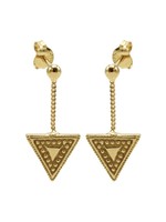 Karma Chainstuds Dots Line Triangle Goldplated  Set