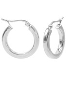 Karma Plain Hoops Square Tube Silver MEDIUM Set