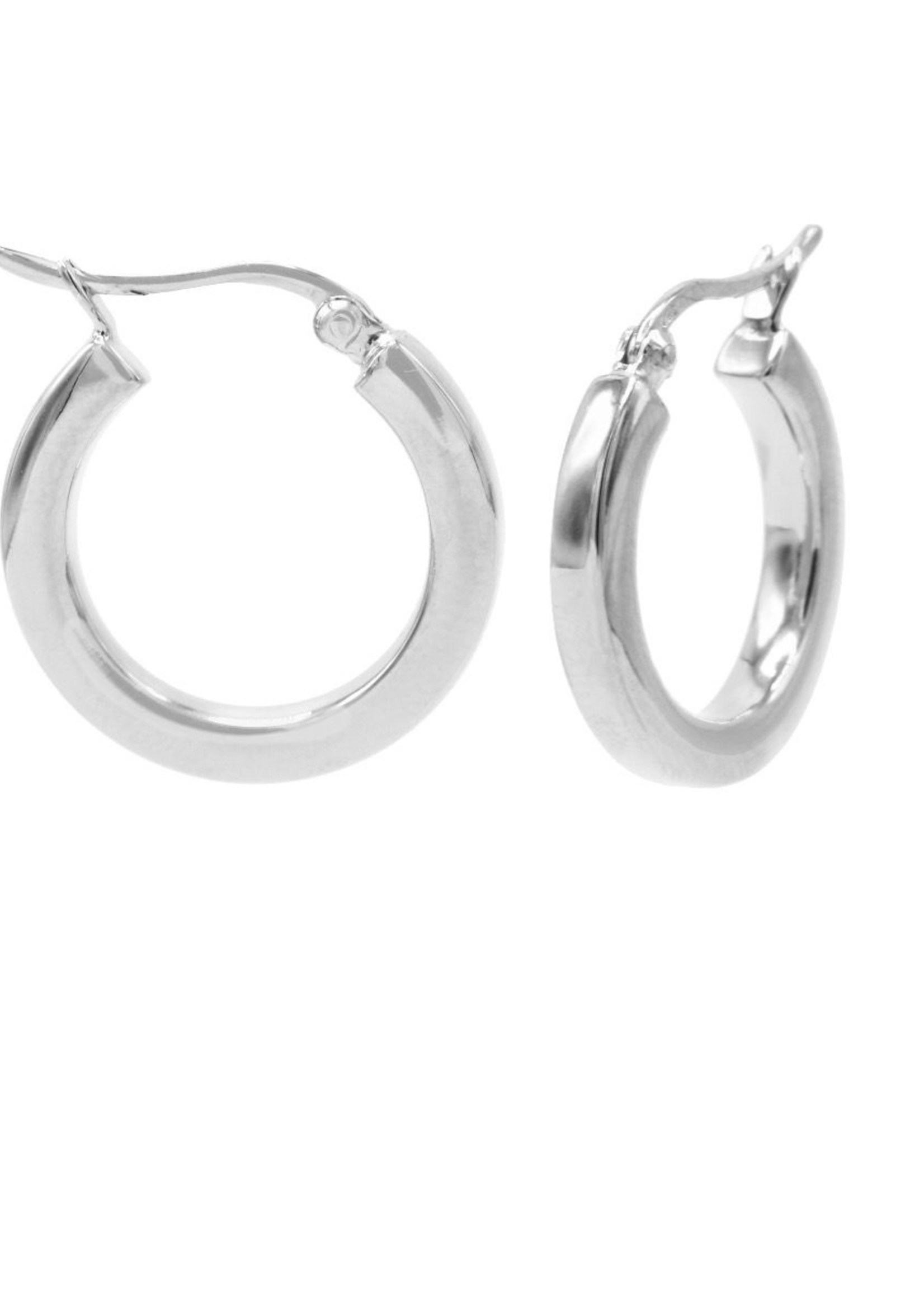 Karma Plain Hoops Square Tube Silver MEDIUM Set