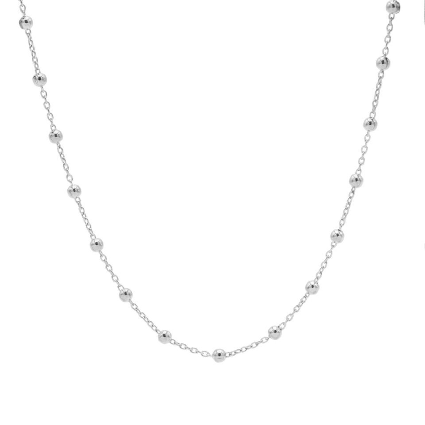 Karma Necklace Dots Silver 50-57CM