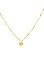 Karma Necklace 3D Heart Goldplated