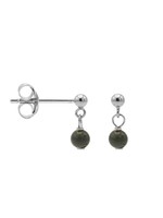 Karma Hanging Symbols Dot Grey Stone Silver Set