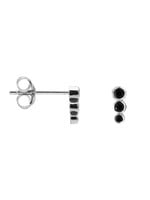 Karma Karma Black Zirconia Symbols Dotty Row Silver Set