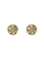 Karma Karma Zirconia Symbols Disc Goldplated Set