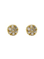 Karma Karma Zirconia Symbols Disc Goldplated Set