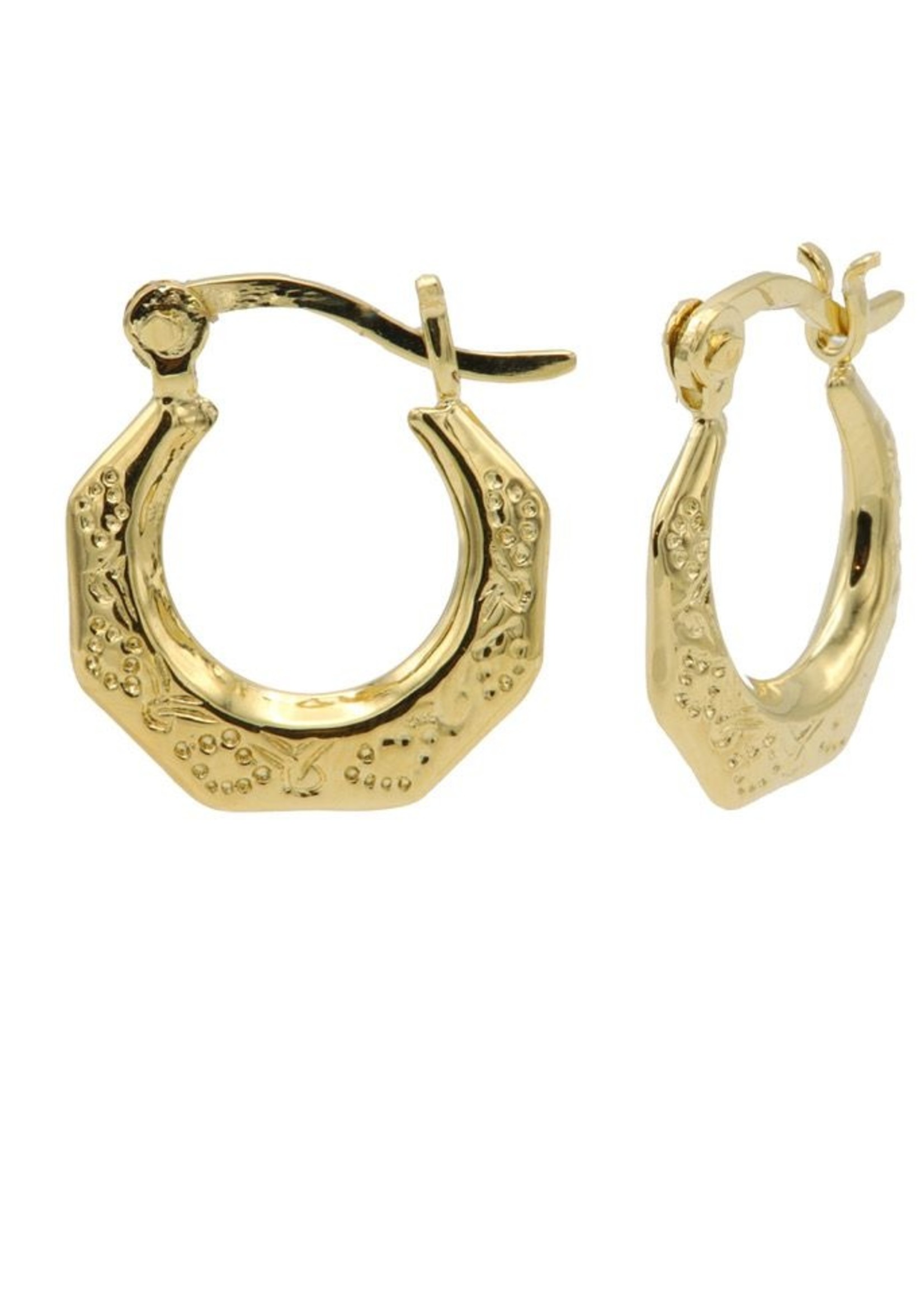 Karma Plain Hoops Edit Goldplated 21MM Set