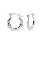 Karma Plain Hoops Edit Silver 14MM Set