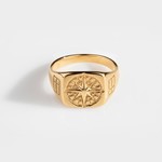 Northern Legacy Compass Oversize Signature - Gold Tone Maat 20