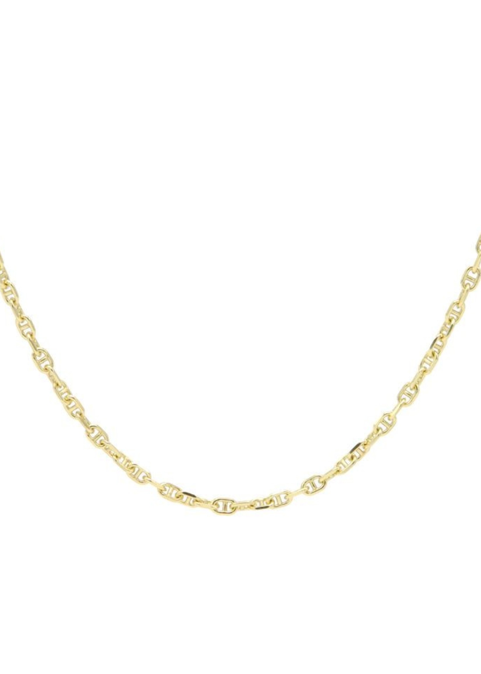 Karma Necklace Queens Chain Diamond Goldplated