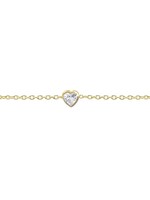 Karma MOM Bracelet Zirconia Heart Goldplated