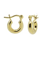 Karma Plain Hinged Hoops The Mini Round Tube 12MM Goldplated