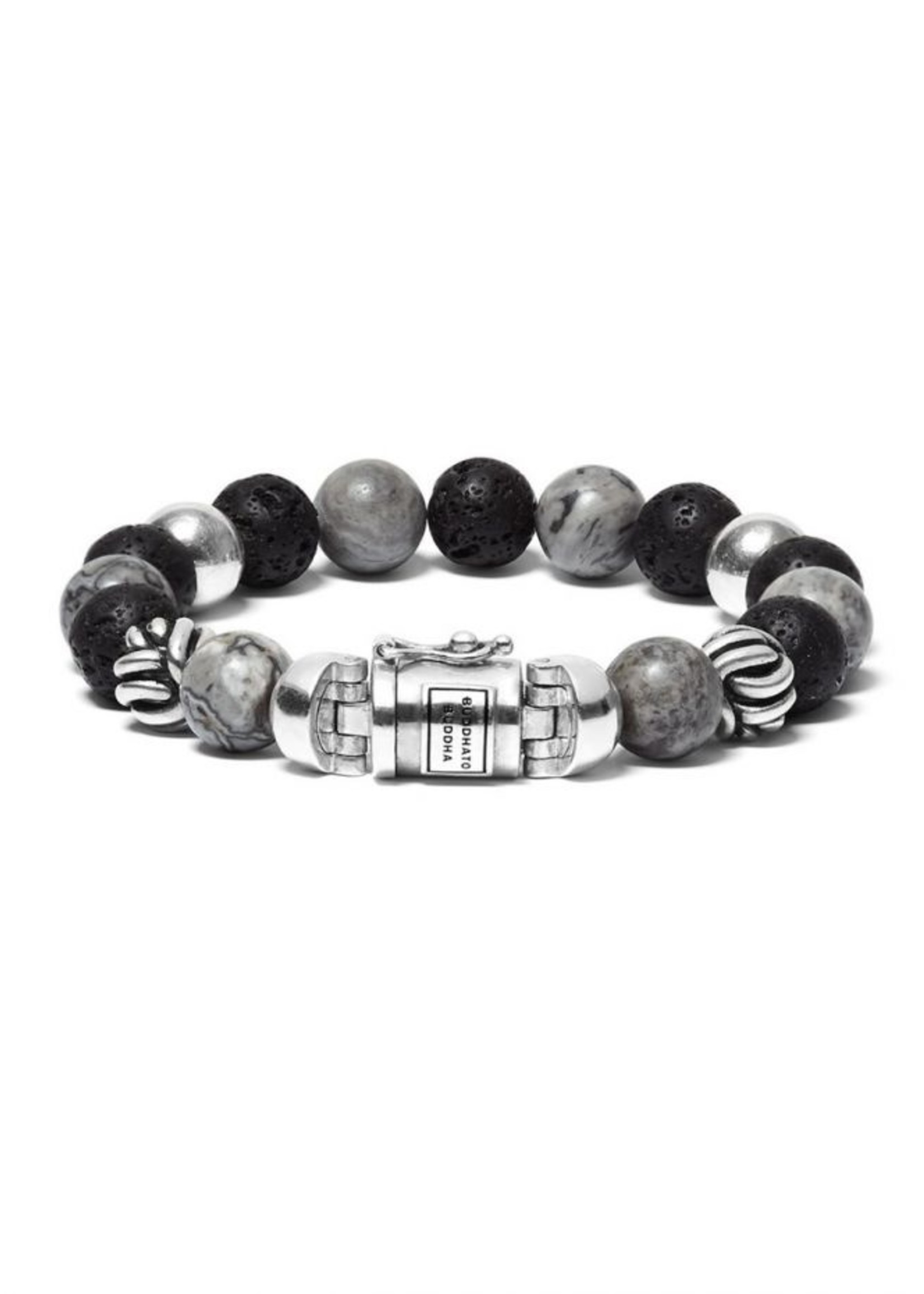 Buddha to Buddha 925 Sterling Zilveren 188 MG - Spirit Bead Mix Grey Picasso Jasper
