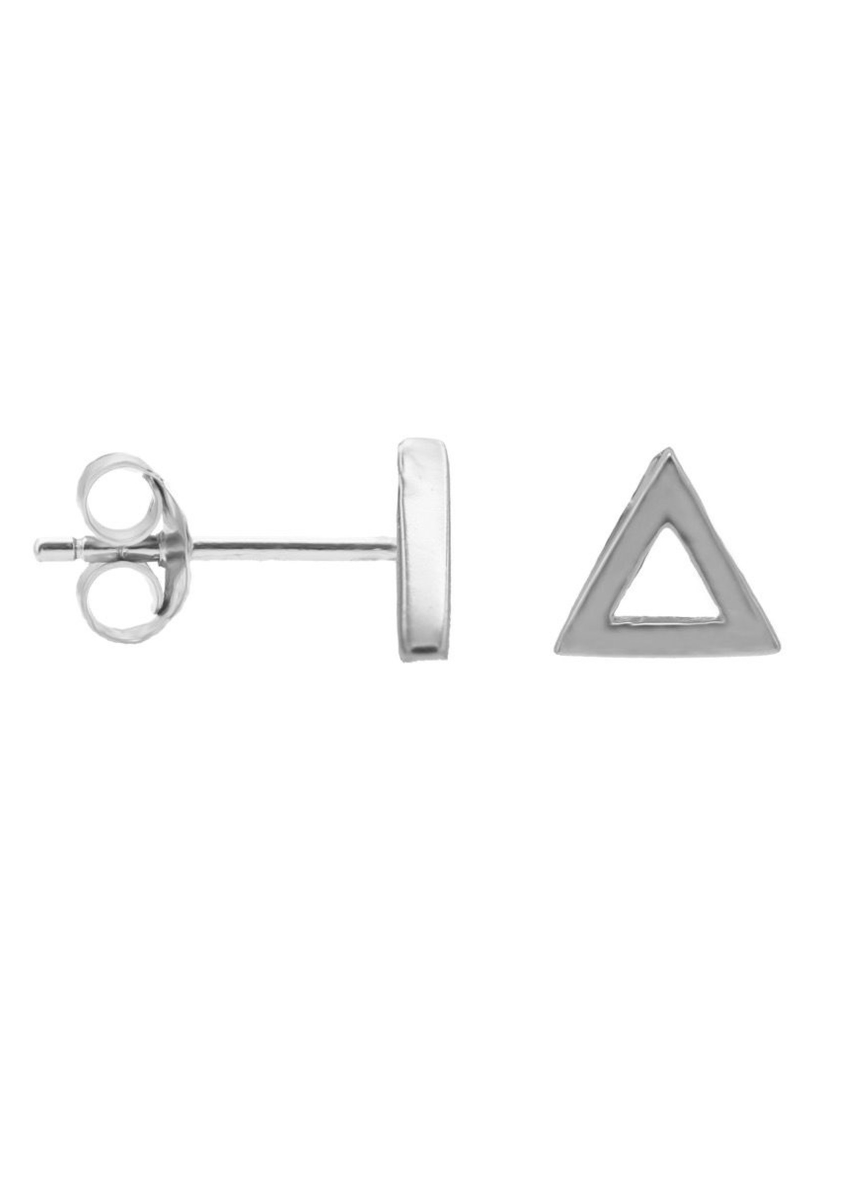 Karma Karma Symbols Tiny Open Triangle Silver