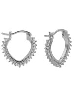 Karma Plain Hoops Zirconia V 19MM Silver