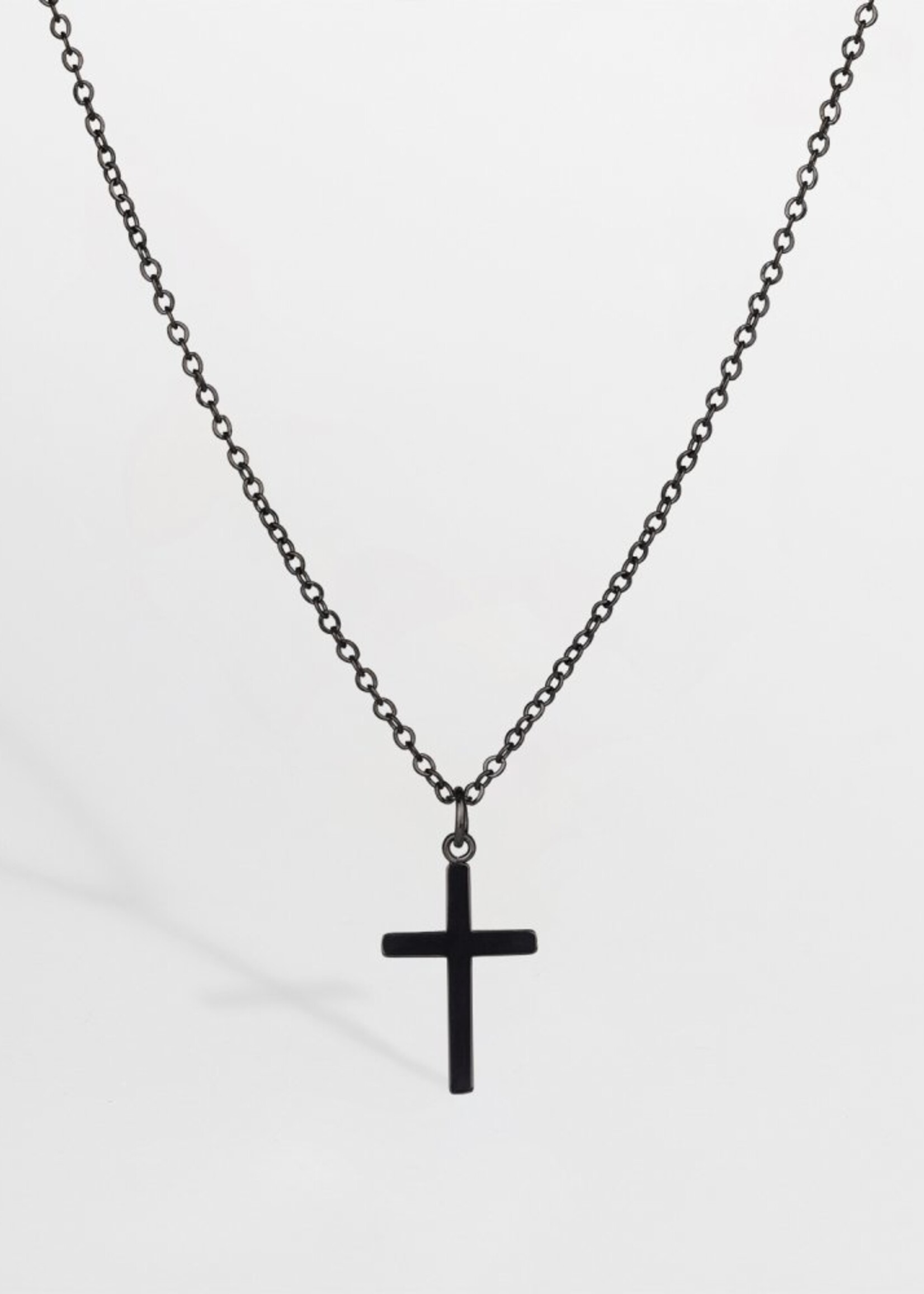 Northern Legacy Small Cross Necklace - Black