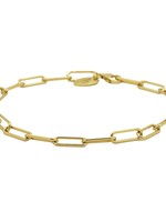 Karma Bracelet Round Square Chain Goldplated