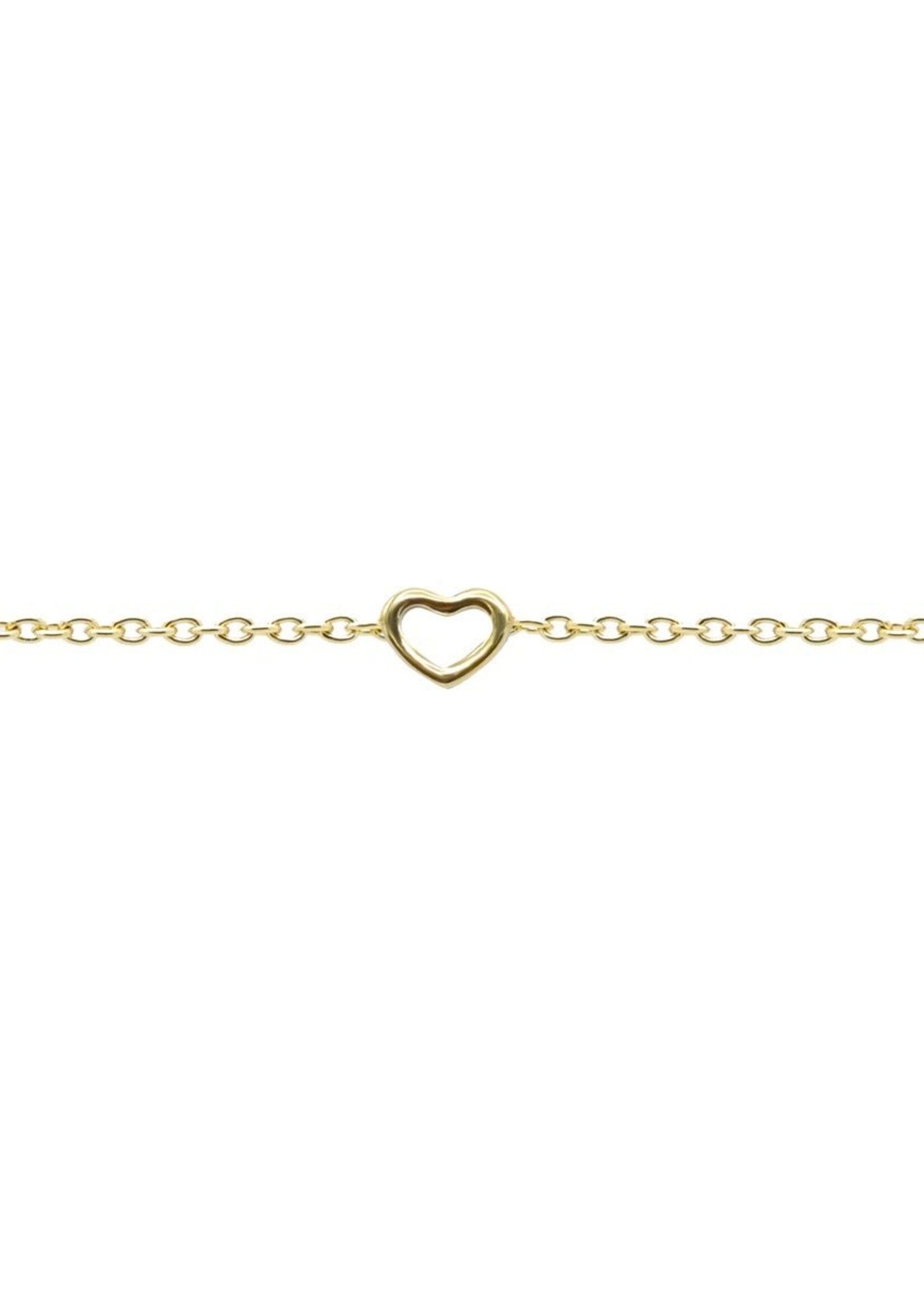 Karma MOM Bracelet Open Heart Goldplated
