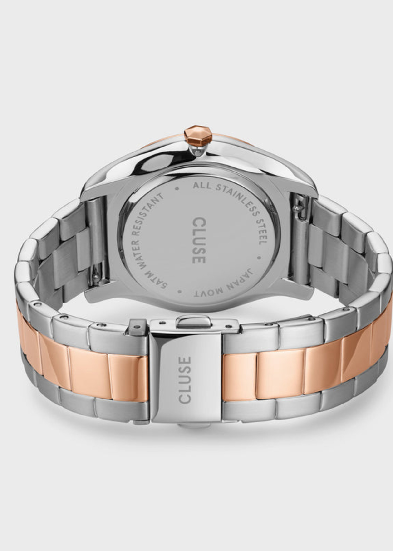 Cluse Féroce Steel, White, Rose Gold/Silver Colour