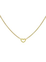 Karma Necklace Open Heart Goldplated