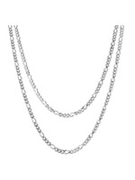 Northern Legacy NL Double Antique chain - Silver tone