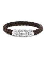 Buddha to Buddha 925 Sterling Zilveren 126BR Mangky Small Leather Bracelet Brown
