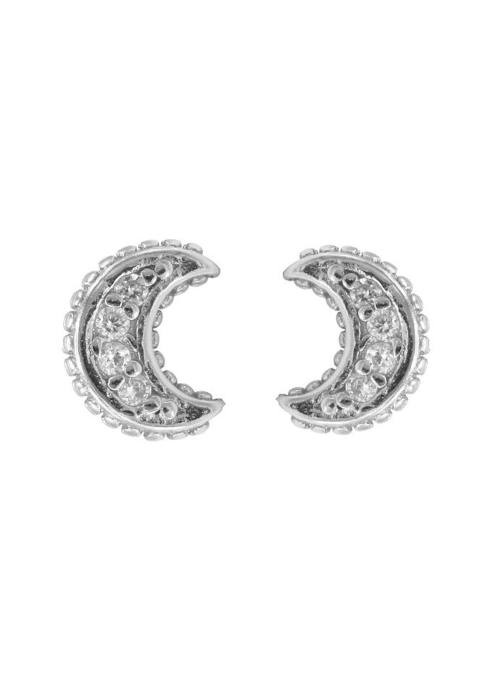 Karma Karma Zirconia Symbols Moon Silver