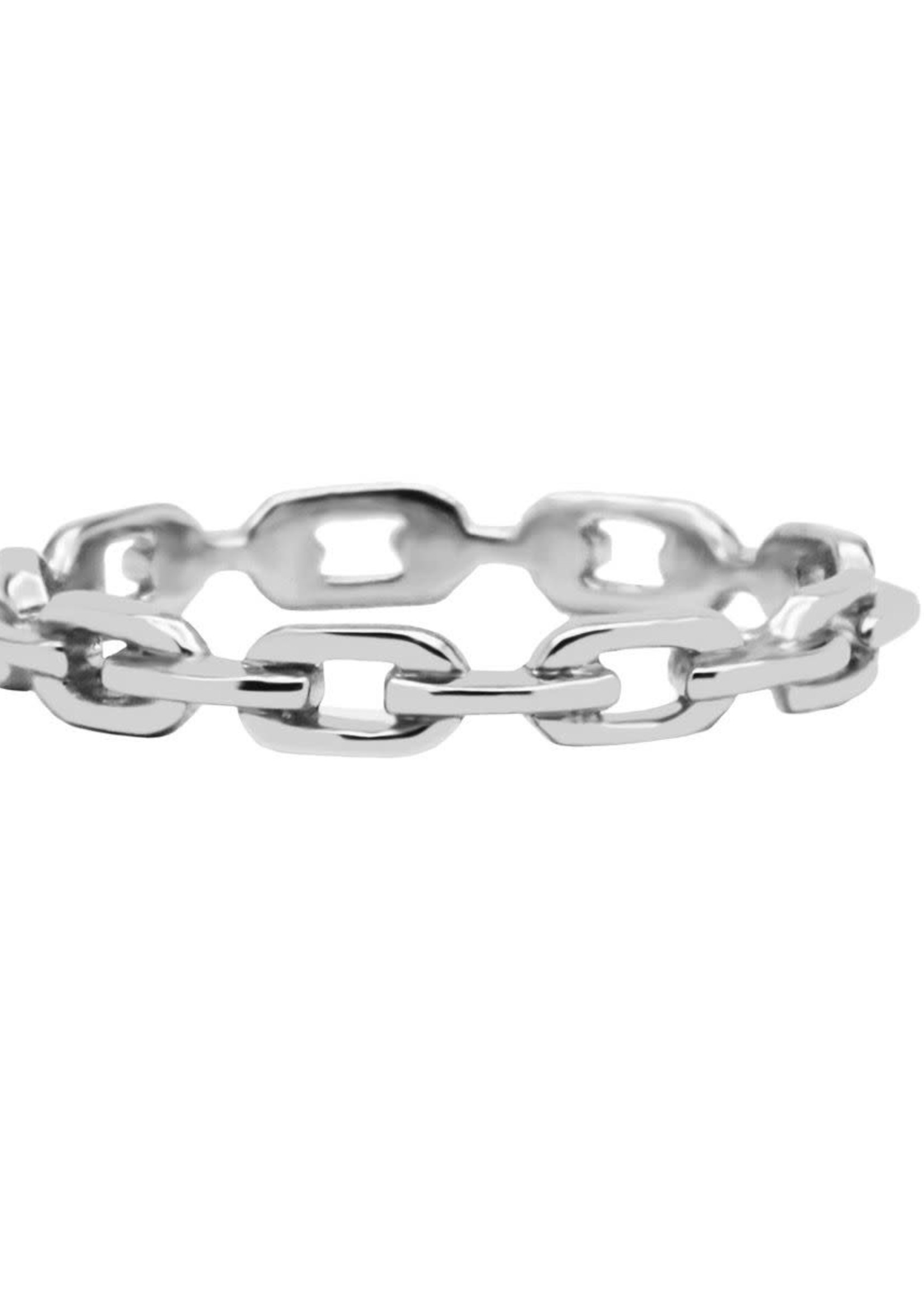 Karma Ring Queens Chain Silver