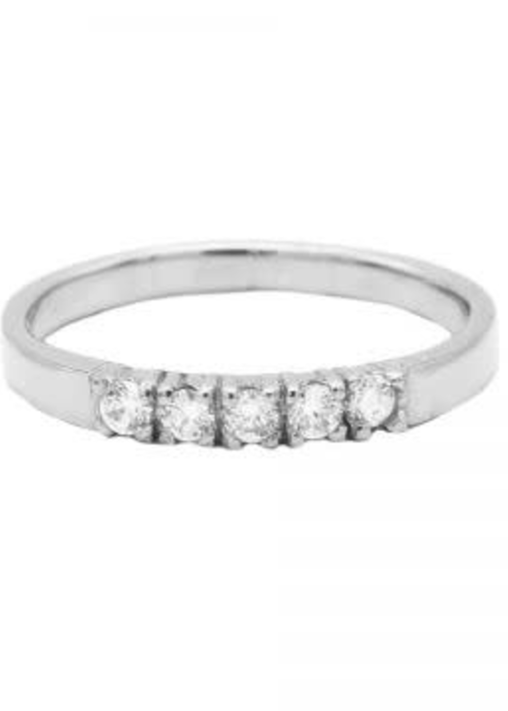 Karma Ring 4 Zirconia Silver