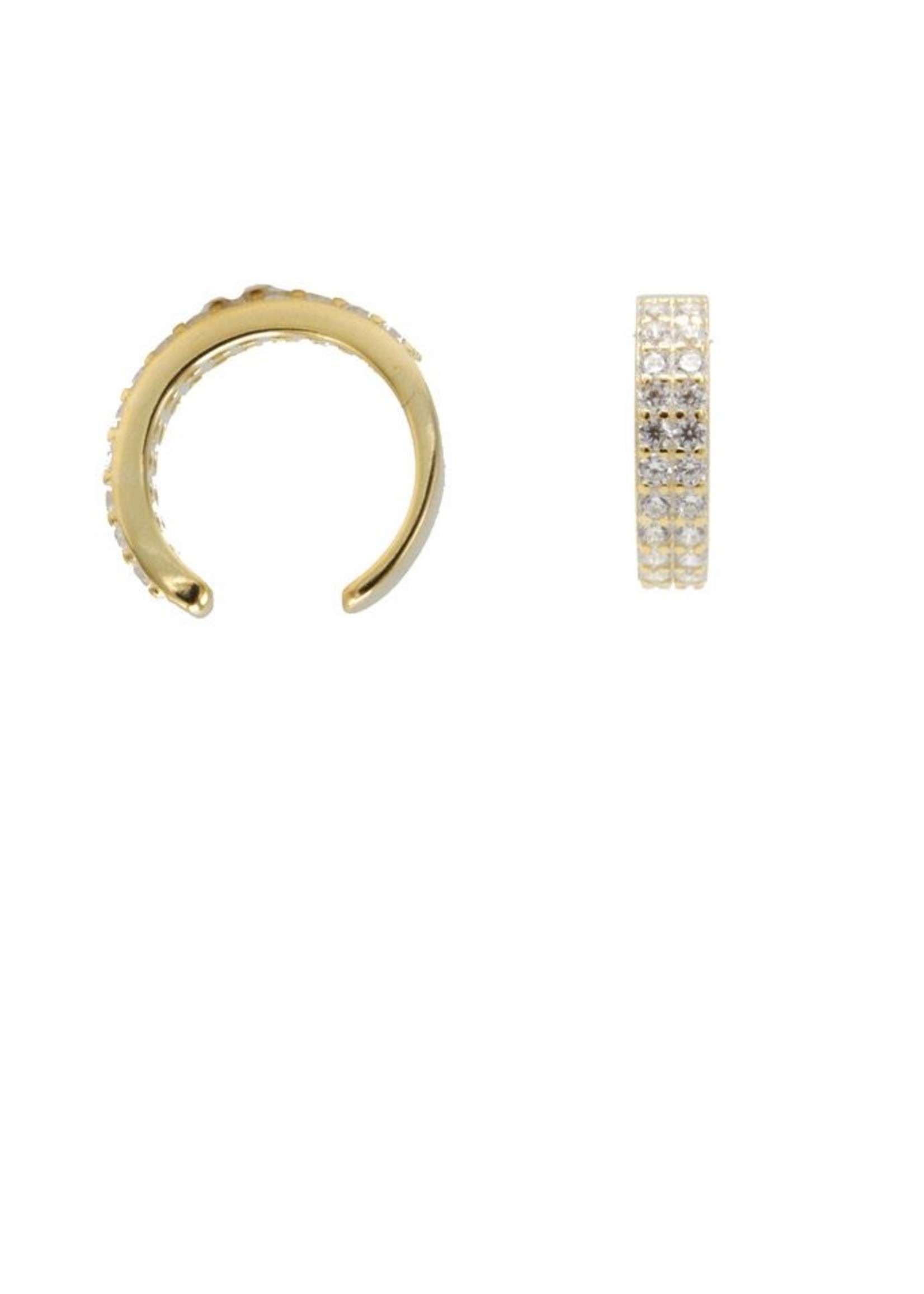 Karma Earcuff Double Zirconia Goldplated