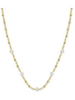 Rosefield crystal necklace gold