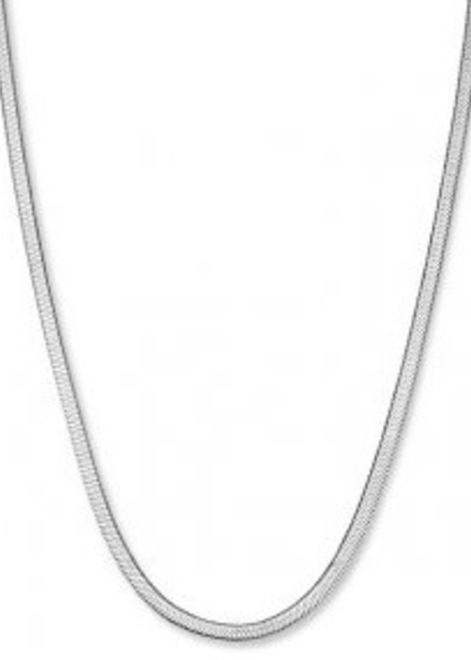 Rosefield snake necklace silver