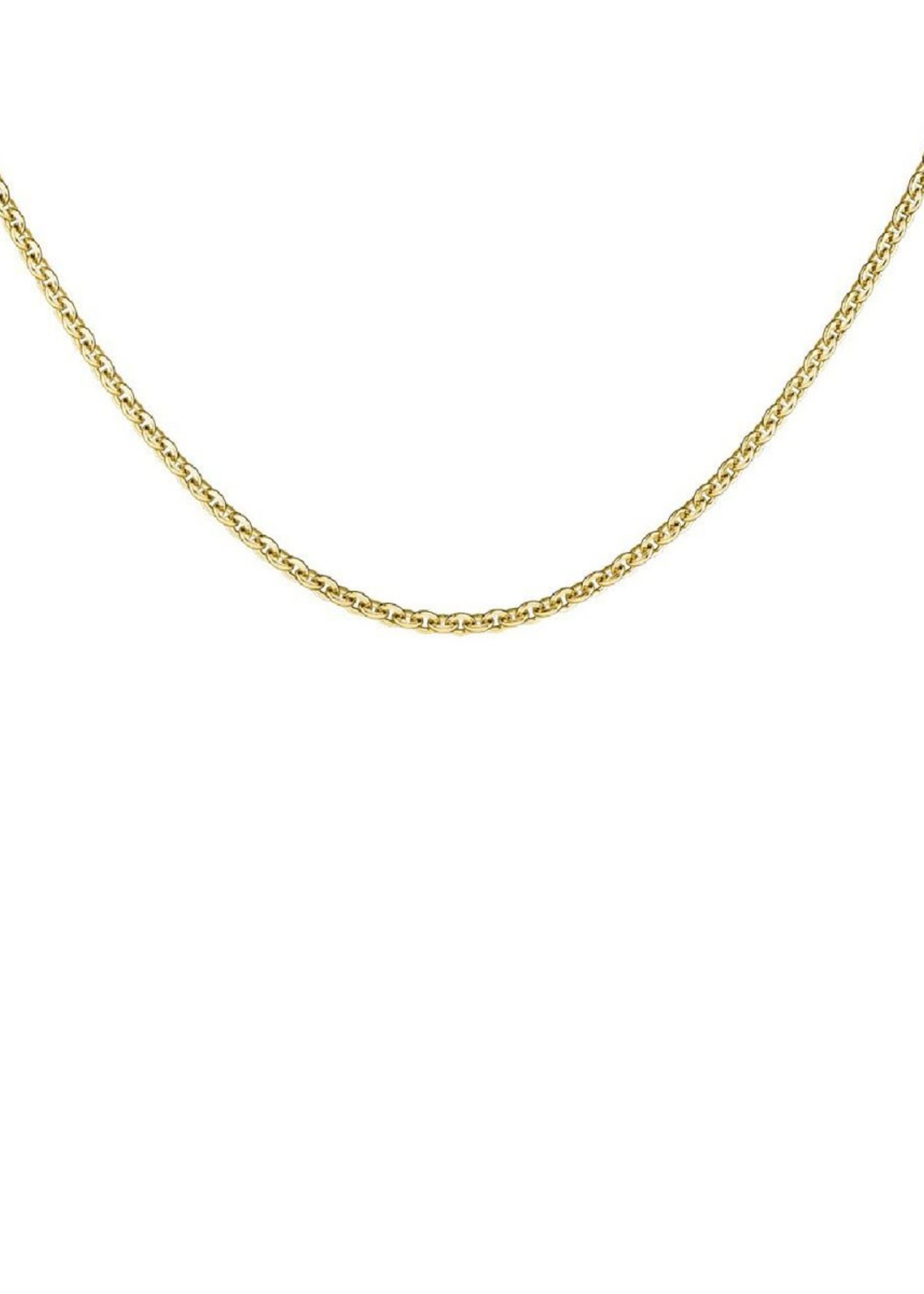 Rosefield thin chain necklace gold